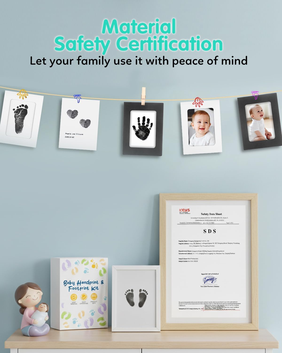 Detalle 1 de Baby Footprint Kit & Handprint Kit