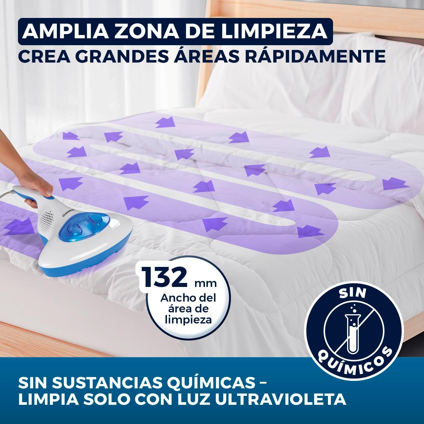 Thumbnail 7 de CLEANmaxx Aspirador de ácaros UV-C con EPA y luz desinfectante