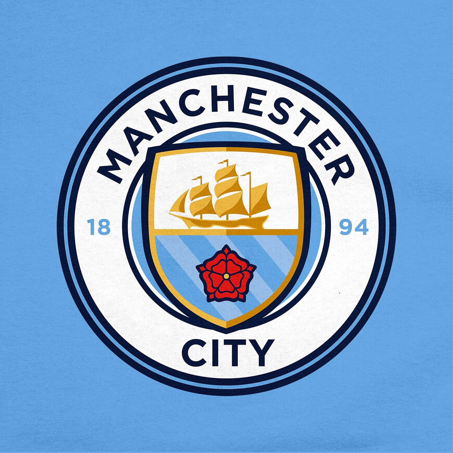 Detalle de Icon Sports Manchester City F.C. męska bluza z kapturem z nadrukiem