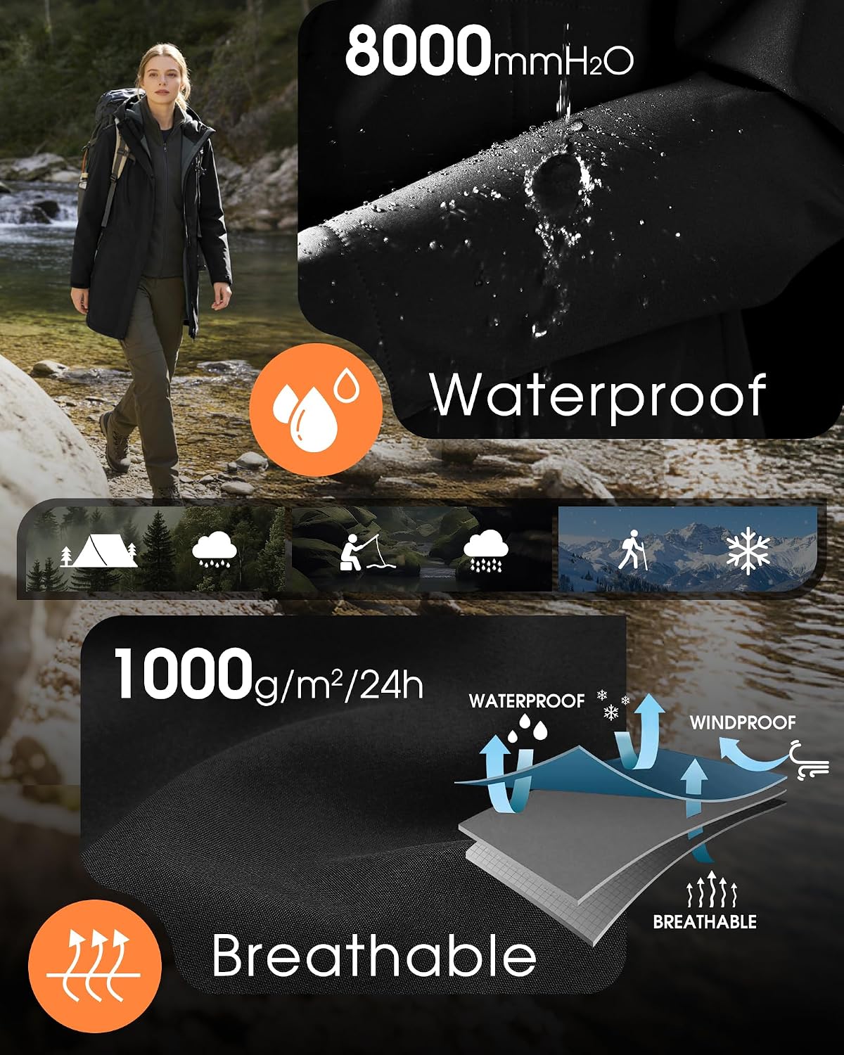 Thumbnail 4 de 33,000ft Women’s Softshell Jacket 8000MM