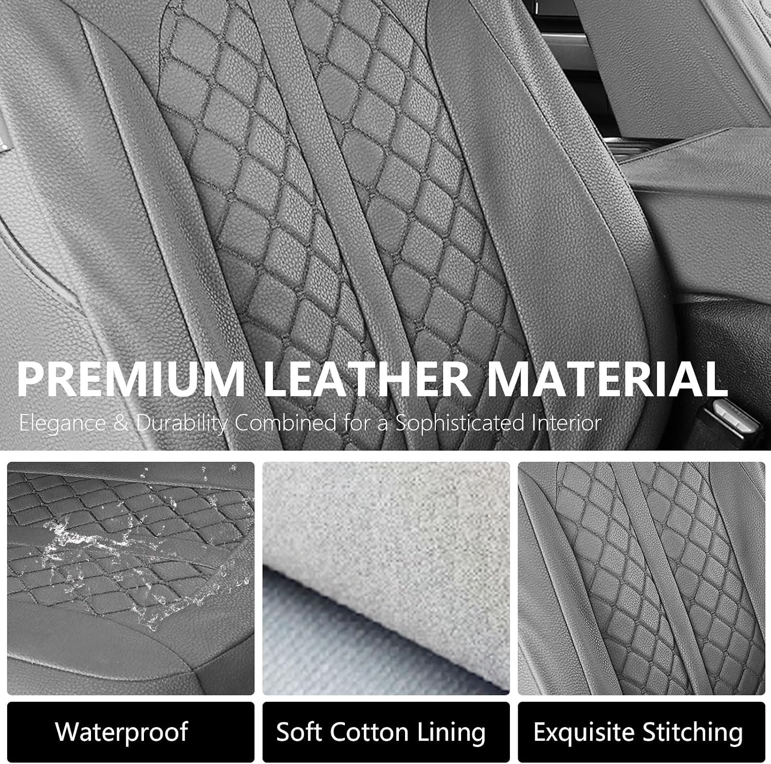 Detalle 2 de Truckiipa Ram Front Seat Covers, Gray