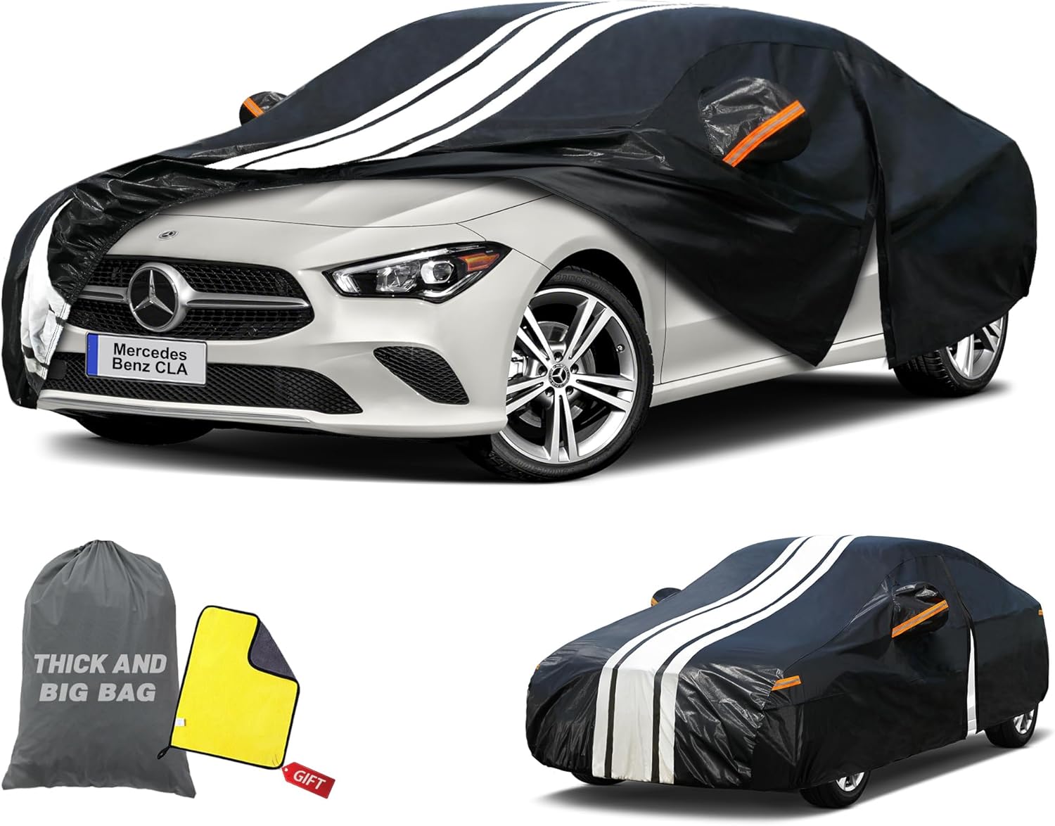 Housse de voiture extérieure sur mesure pour Mercedes-Benz CLA Berline (2013-2026) – Cowtcver
