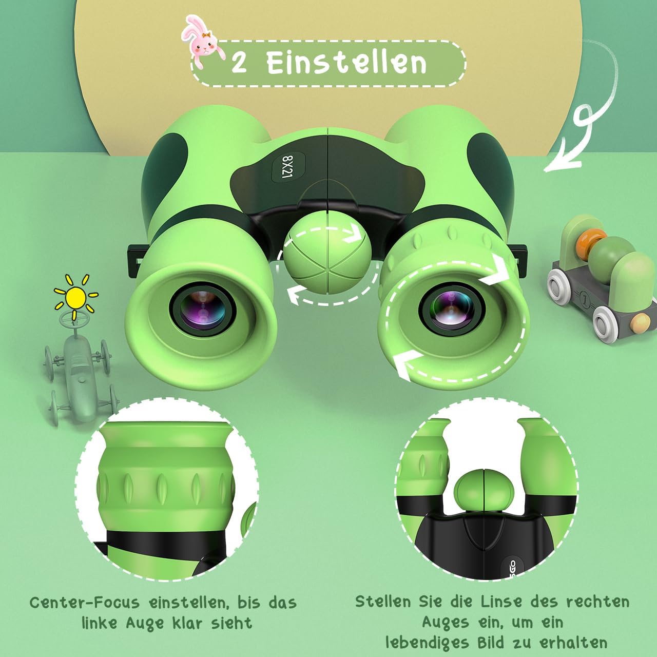 Thumbnail 3 de Fernglas für Kinder – Robustes Outdoor-Sehtalentset für Entdecker ab 3 Jahren