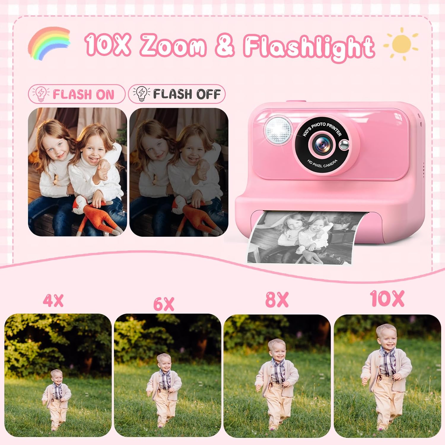 Thumbnail 6 de Hangrui Kinder Sofortbildkamera 2,4 Zoll