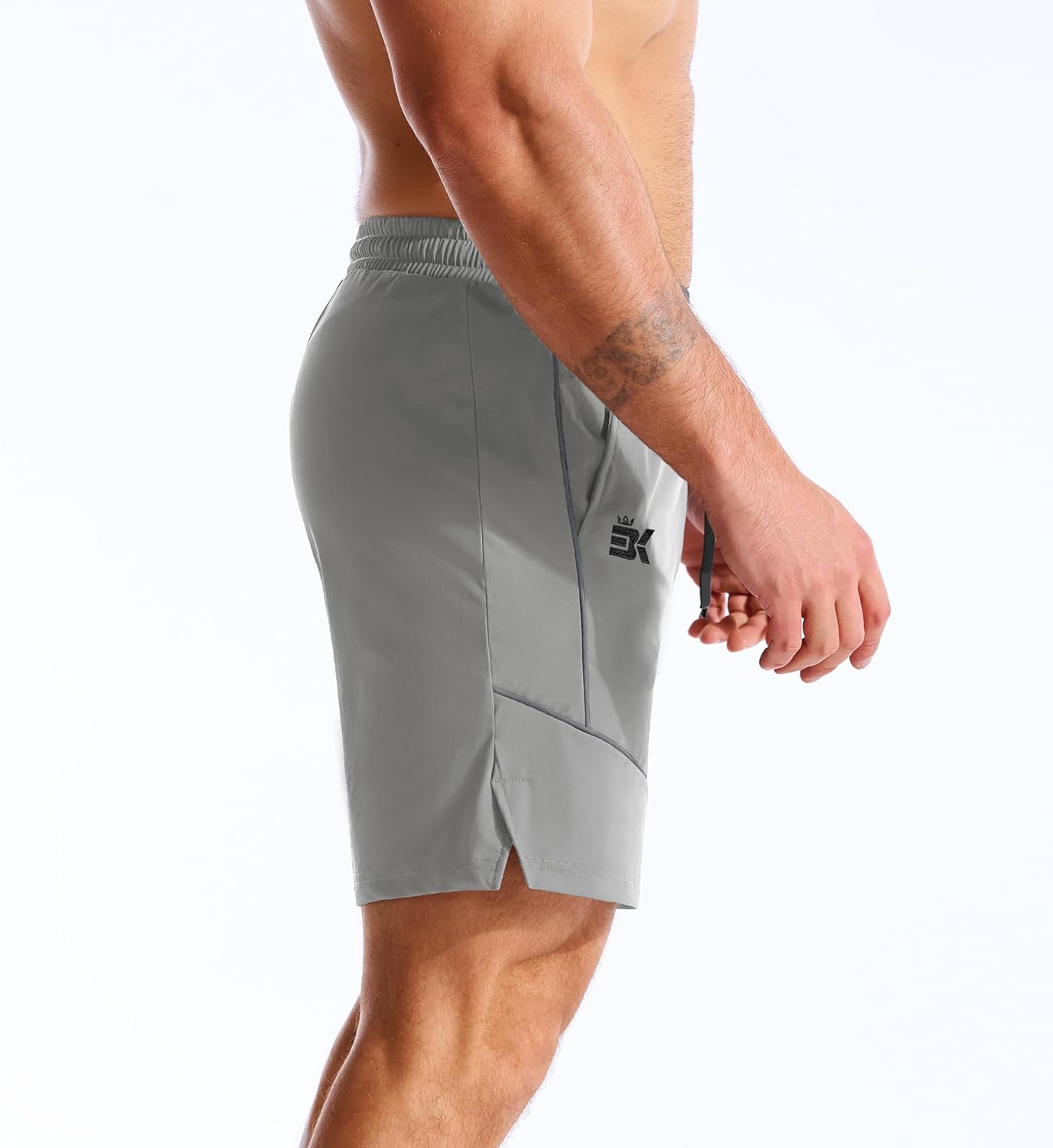 Thumbnail 6 de BROKIG Mens AdiArmor Gym Shorts: Lightweight, protective comfort for training and running