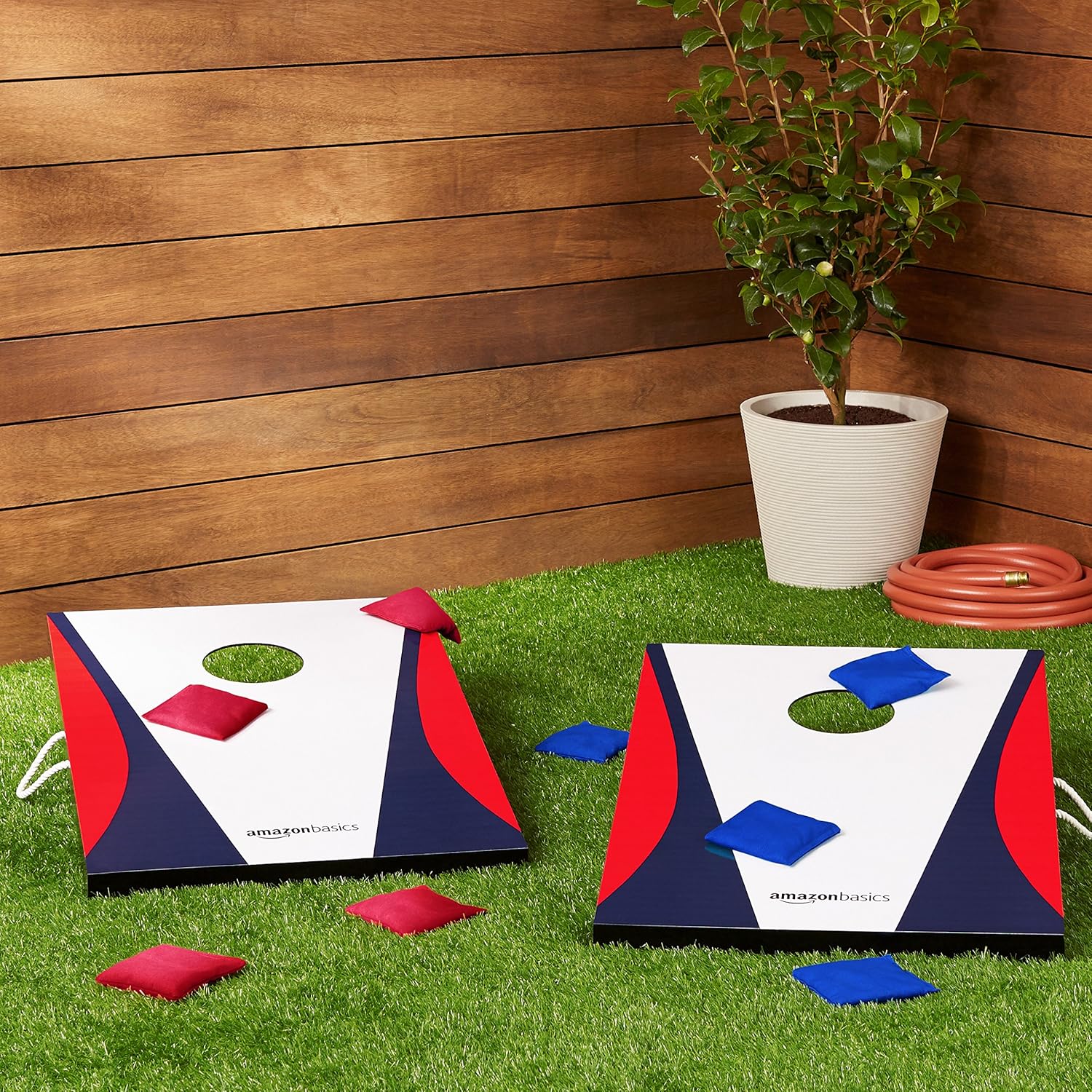 Thumbnail 5 de Amazon Basics – Cornhole-Set: 2 Ziele, 8 Taschen für den Outdoor-Einsatz