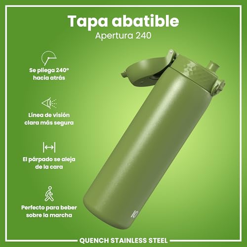 Thumbnail 3 de ION8 Botella Agua Inox 1 L verde caqui 🚰