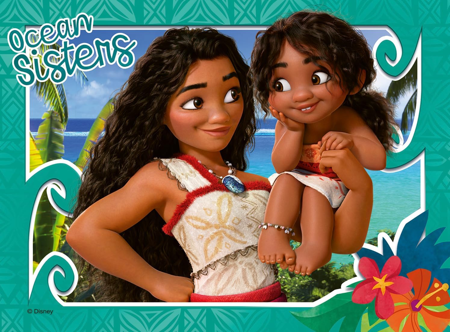 Detalle 2 de Ravensburger Puzzle Disney Vaiana 4 en 1 19x14 cm