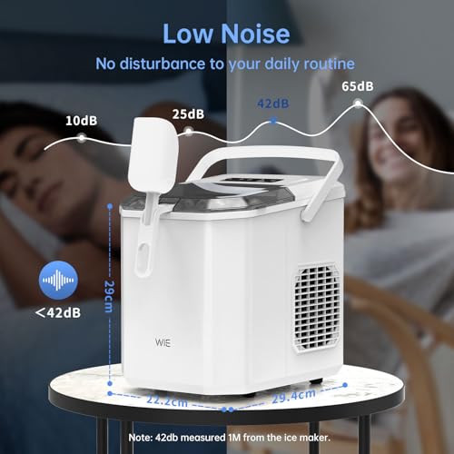 Thumbnail 6 de WIE Ice Maker Countertop: Self-Cleaning, 12kg/24h Portable Ice Machine