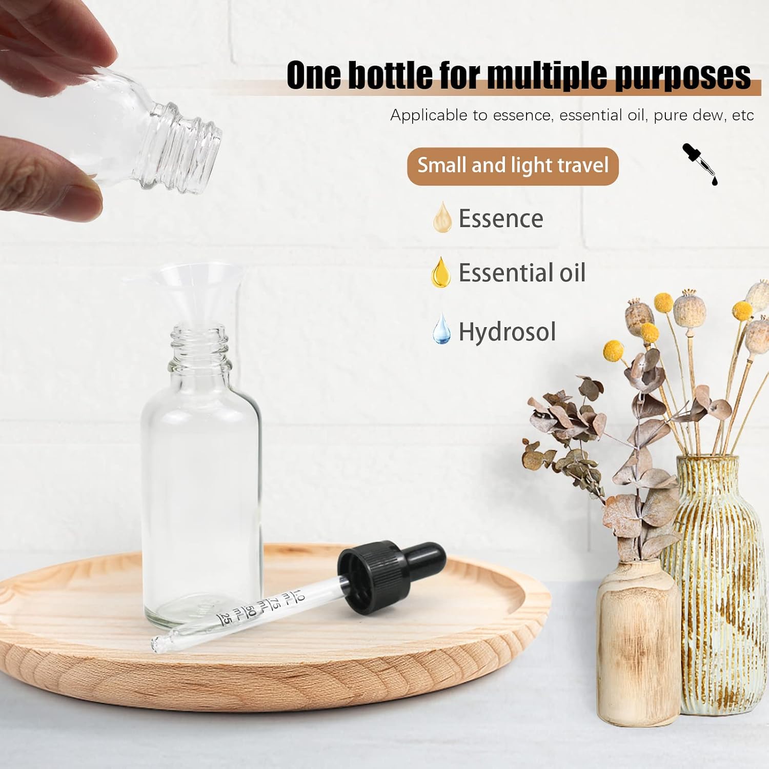 Thumbnail 4 de 50ml glass dropper bottles for oils