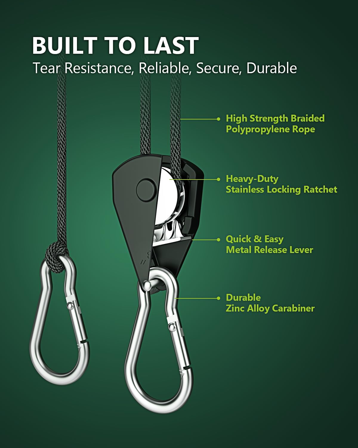 Detalle 1 de STAYGROW Rope Hanger 75 lb Capacity