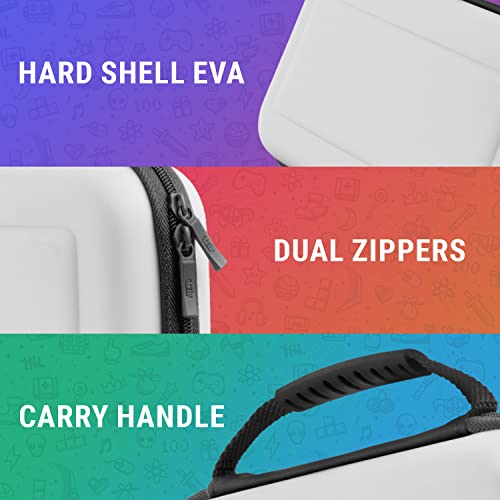 Thumbnail 5 de Orzly funda protectora de viaje para Nintendo Switch (blanca OLED y Switch original) con almacenaje