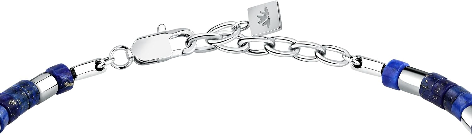 Detalle de Morellato Bracciale Uomo in Acciaio con Lapislazzuli – Collezione Pietre, S1736