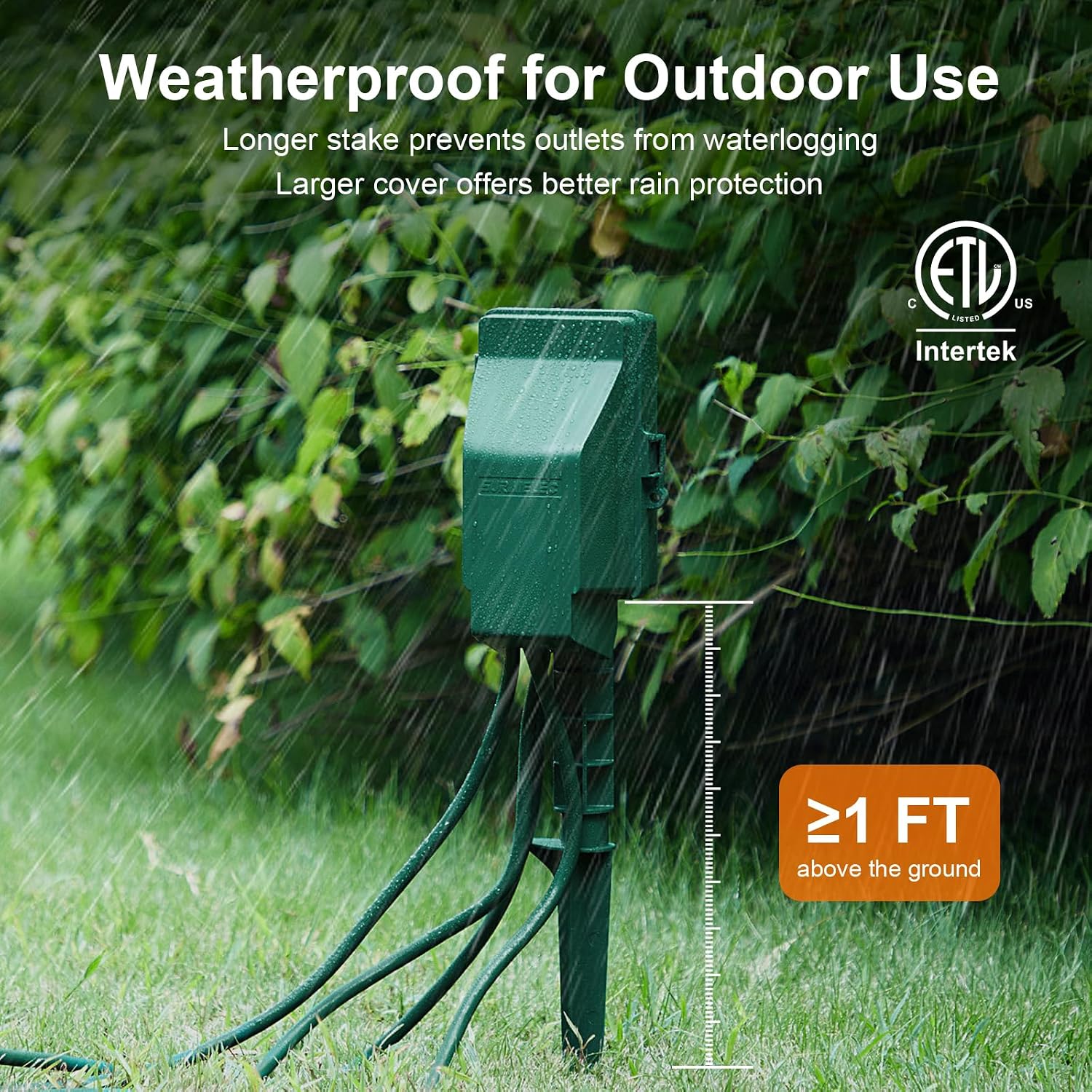 Thumbnail 3 de SURAIELEC USTM16B Outdoor Power Stake Timer, 6 Outlets, 24-Hour Schedule