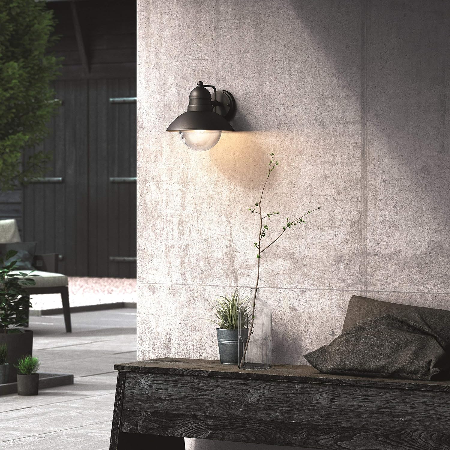 Thumbnail 1 de Philips Hoverfly buitenwandlamp, zwart aluminium, E27 en IP44