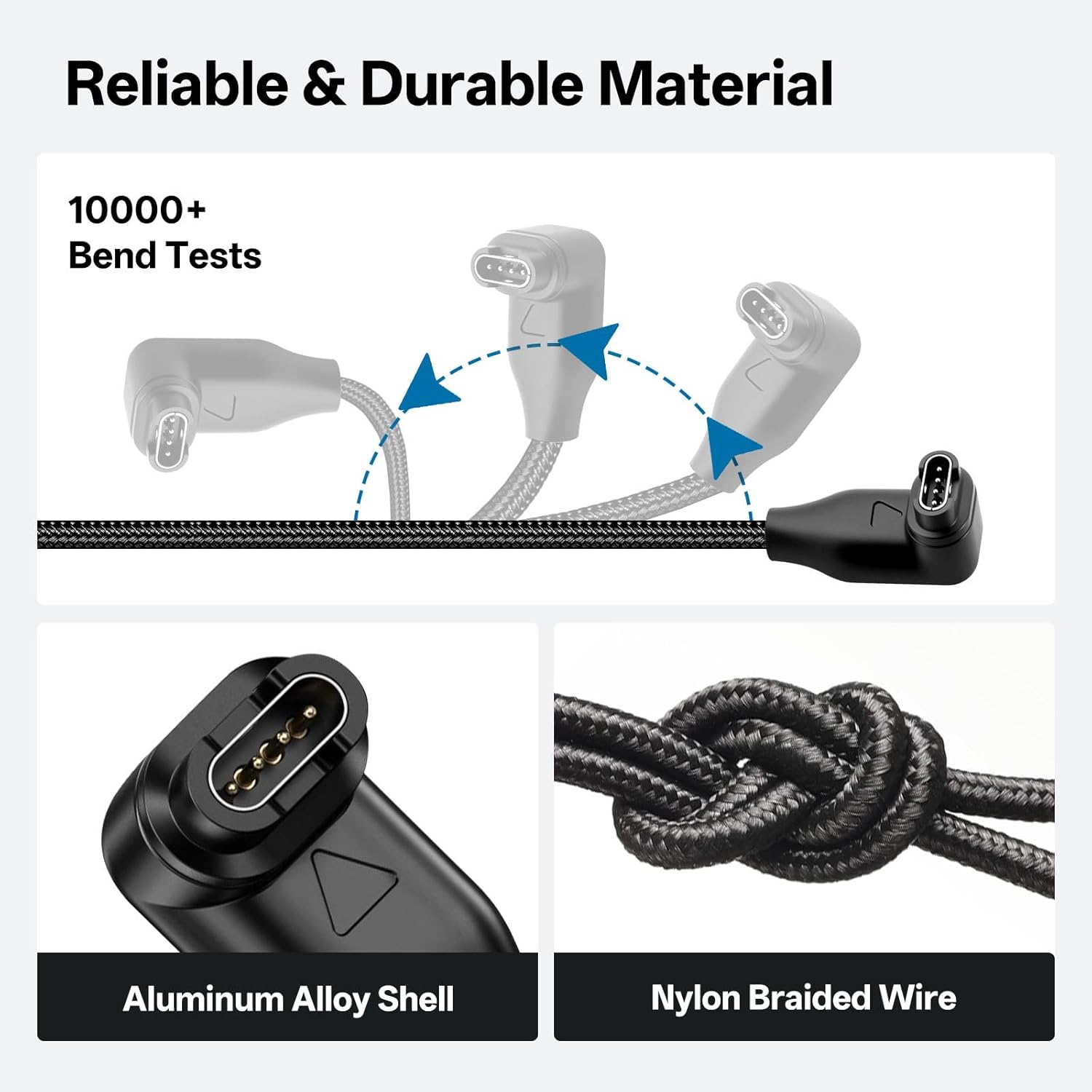 Thumbnail 4 de 2-in-1 Garmin watch charger cable with USB-A adapter (1m, USB-C) for Fenix, Forerunner, Vivoactive & Instinct
