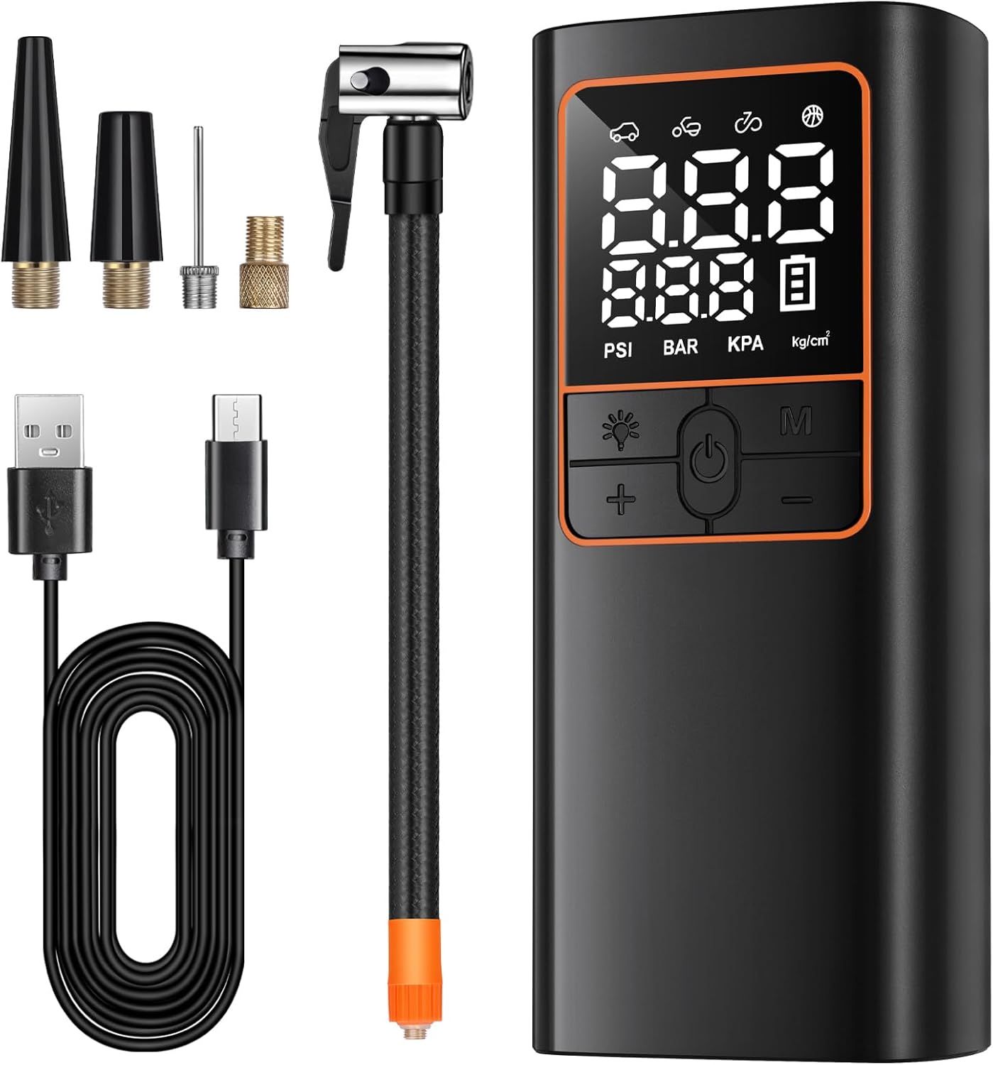 Detalle de 150PSI Cordless Air Compressor - Tire Inflator with Auto Shut-Off and LED Light
