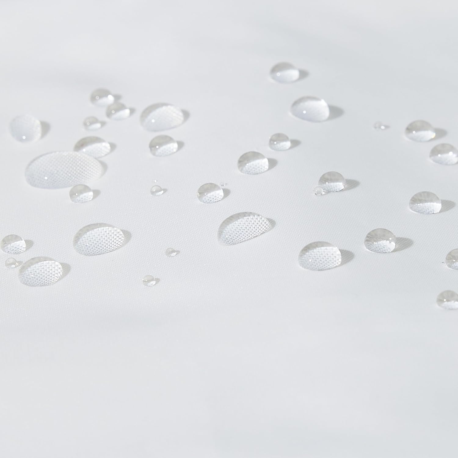 Thumbnail 4 de Amazon Basics Duschvorhang aus wasserdichtem Stoff, 183 x 183 cm, Weiß
