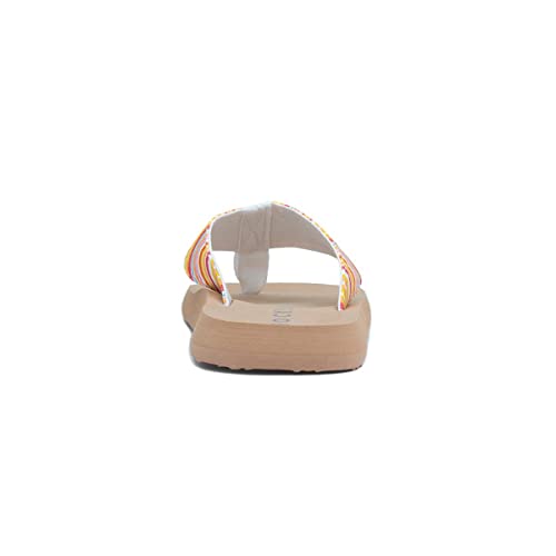 Detalle de Rocket Dog Women's Adios Flip Flops - Orange Stripe (UK 4)