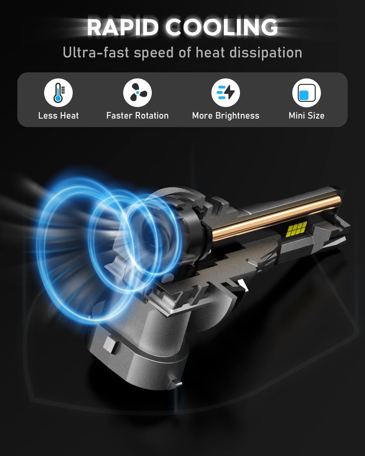 Thumbnail 4 de NOVSIGHT H11 LED headlight bulb 90W