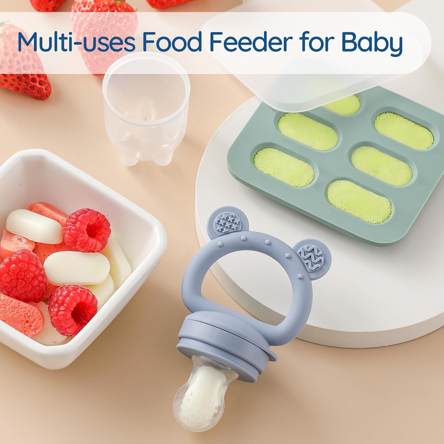 Thumbnail 3 de Silicone Baby Fruit Feeder Pack with Freezer Tray