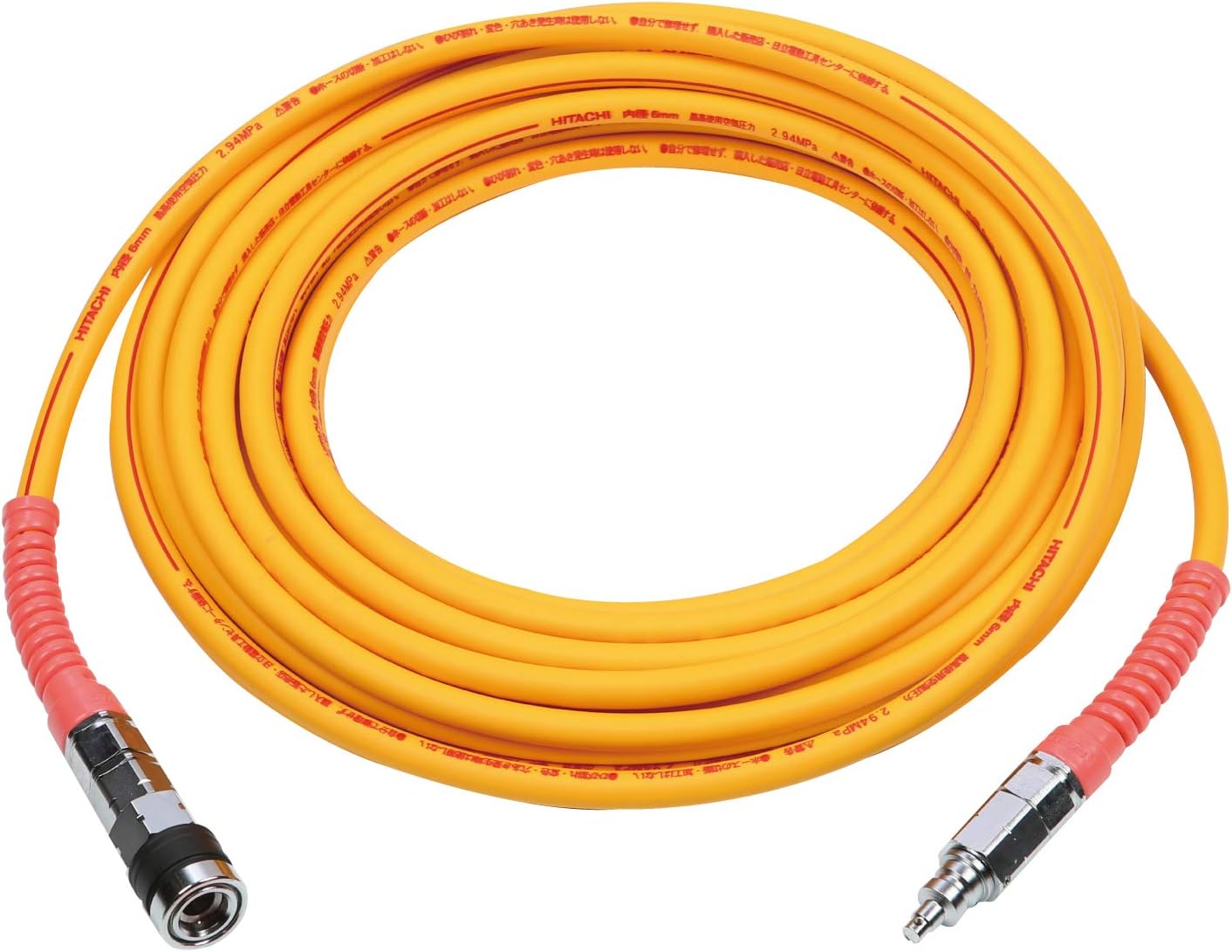 Detalle de HiKOKI 0088-7049 高圧エアホース 15m 内径6mm・外径10mm、ロックキャップソケット付き