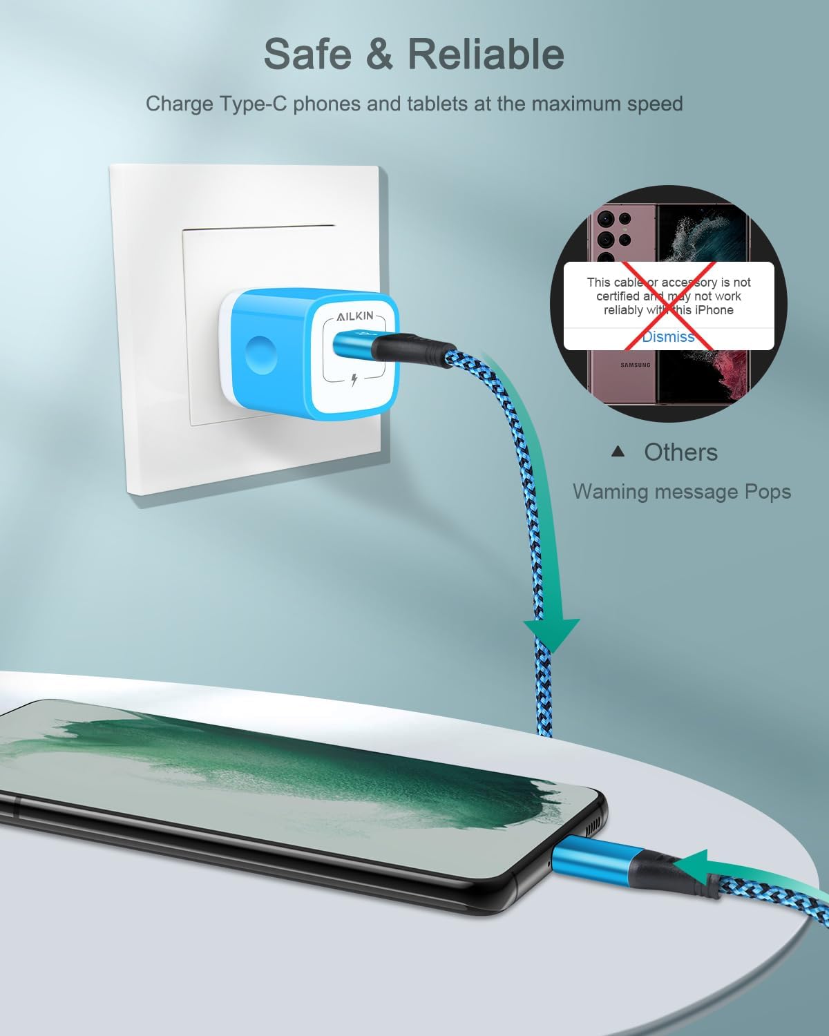 Thumbnail 4 de USB Type C to A 6ft 4-Pack