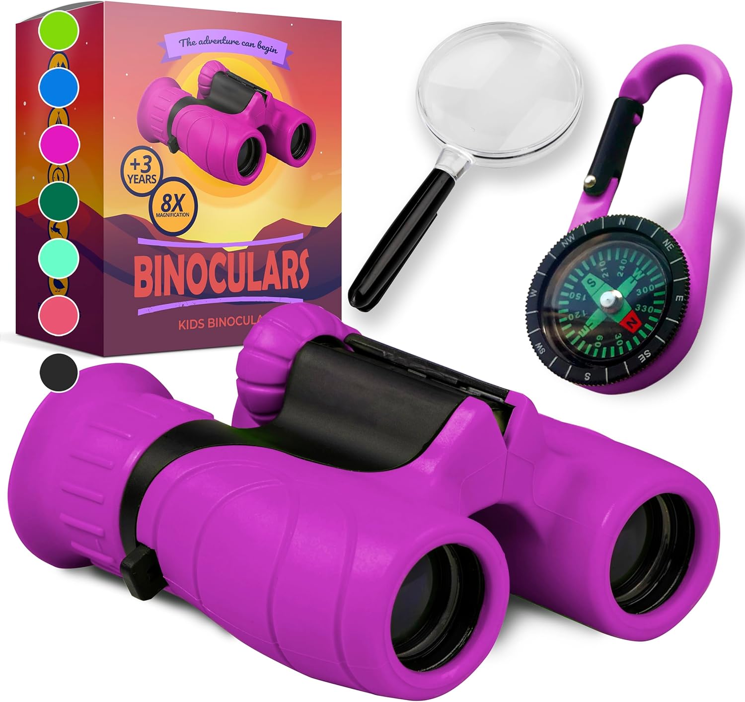Binocolo Bambini 8x21 con Set Esploratore: Avventure per bimbi tra 3 e 12 anni