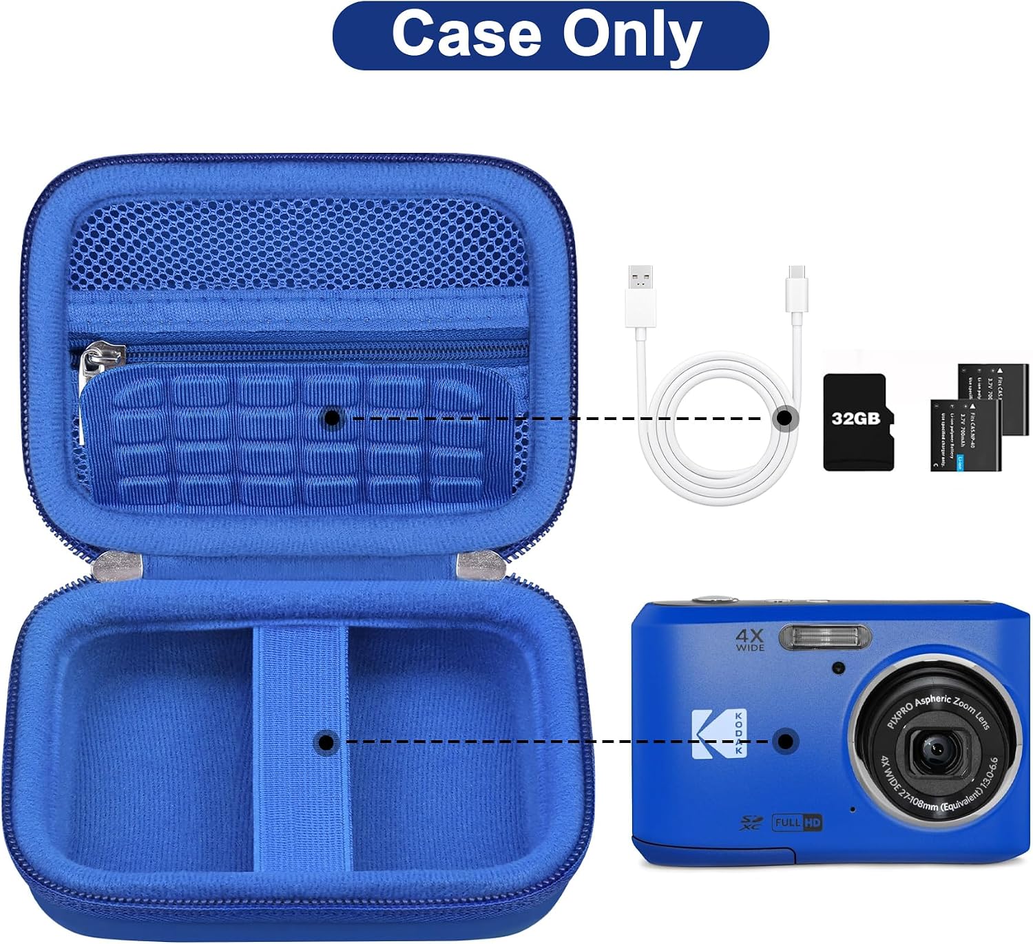 Thumbnail 1 de Canboc Carrying Case for Kodak PIXPRO FZ55/FZ45 16MP – Case Only