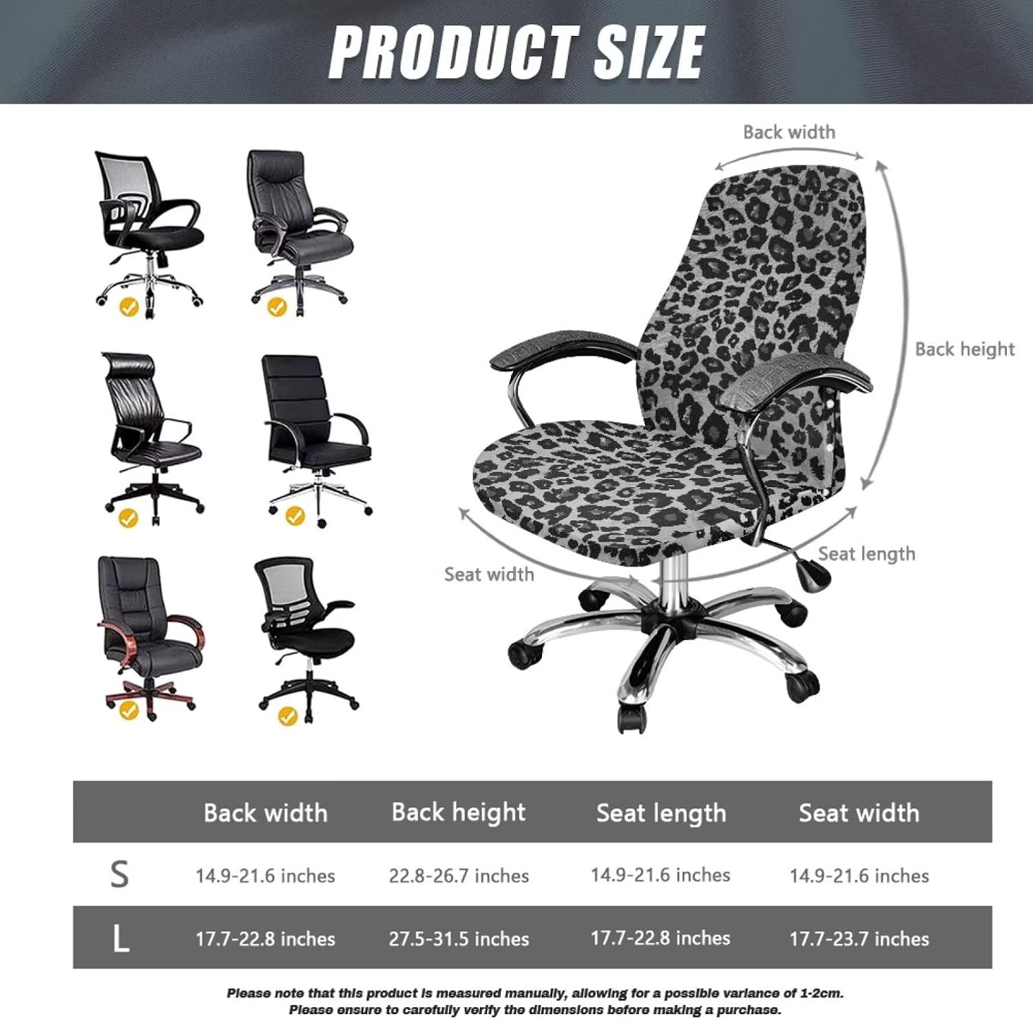 Thumbnail 6 de Xorudoydet Office Chair Cover, Size S