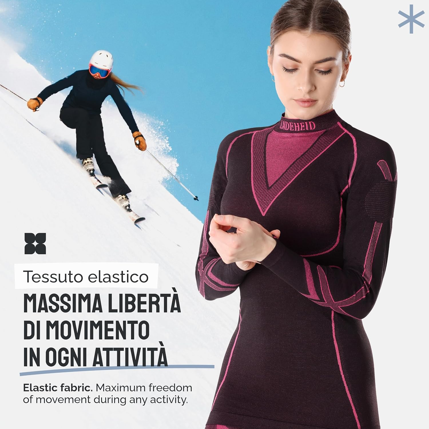 Detalle de Ladeheid Maglia Termica Donna Manica Lunga