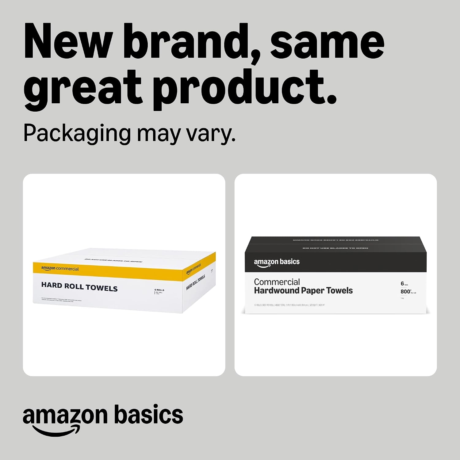 Thumbnail 1 de AmazonCommercial 1-Ply Hardwound Paper Towels 800 ft 🧻