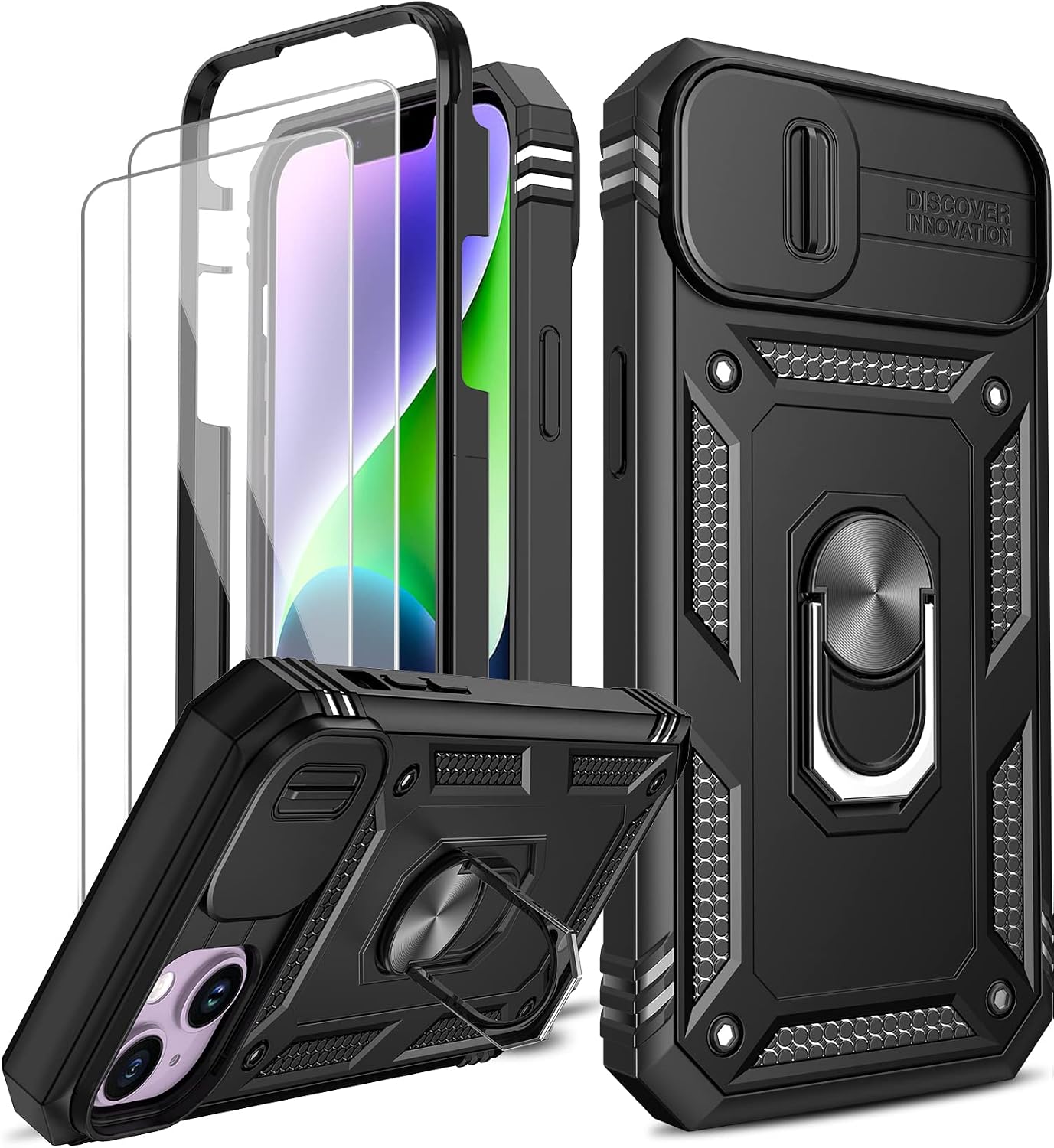 Detalle de LeYi iPhone 14 6.1" Case with Camera Cover