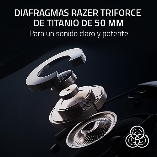 Detalle de Razer BlackShark V2 HyperSpeed para PC: auriculares inalámbricos para esports, ligeros y con micrófono de calidad