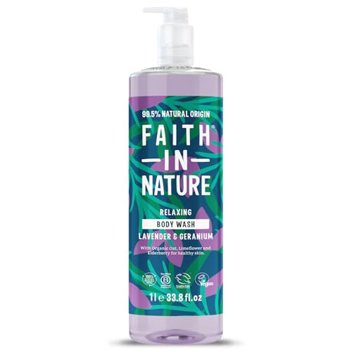 Detalle de Faith In Nature 1L Natural Lavender & Geranium Body Wash