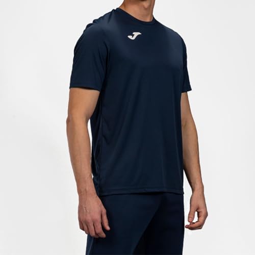 Detalle 2 de Joma Combi M/C, camiseta deportiva de hombre, manga raglán, marino, talla L