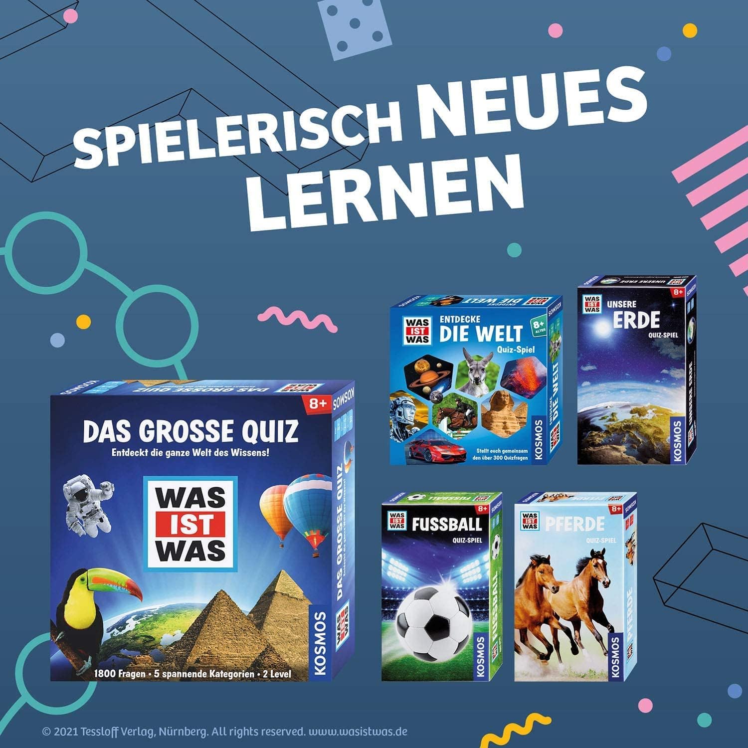Detalle 2 de KOSMOS 687748 was ist was Quiz-Spiel 300+ Fragen 🎲