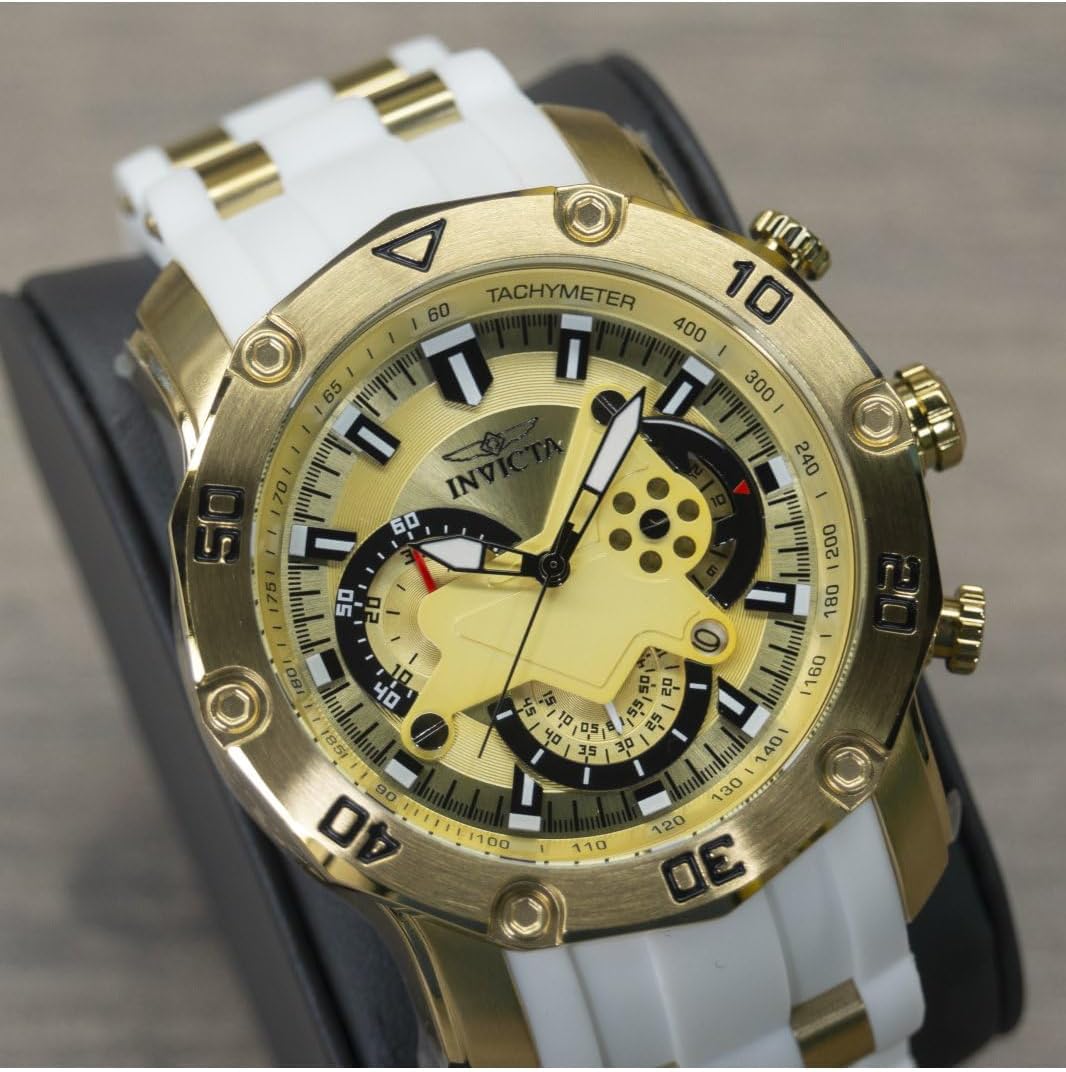 Thumbnail 5 de Invicta Pro Diver 23424: orologio al quarzo uomo in acciaio inox con cinturino in silicone bianco