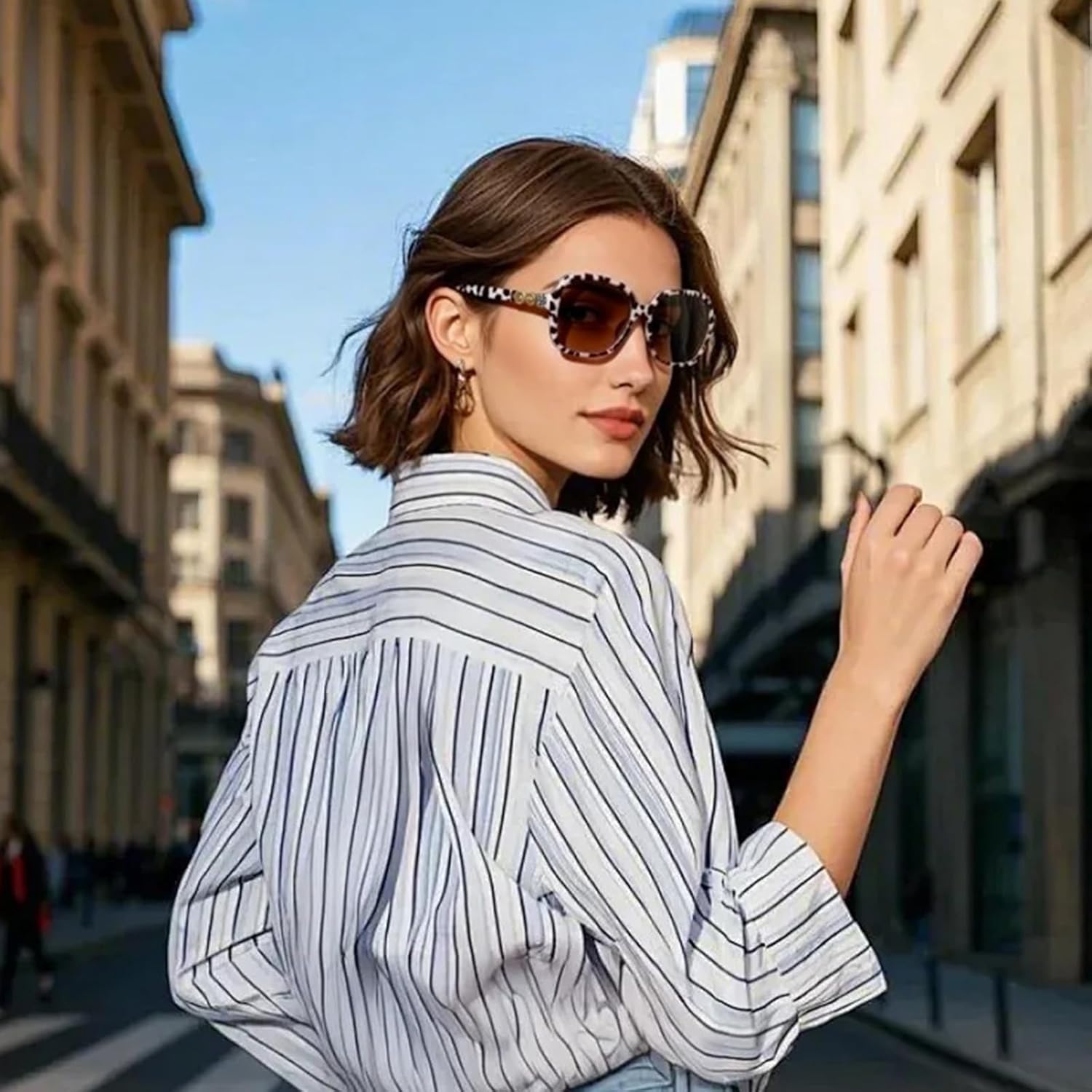 Thumbnail 2 de D Lolylad Nachtsichtbrille für Damen und Herren – gelbe Nachtfahrbrille mit polarisierten UV-Gläsern