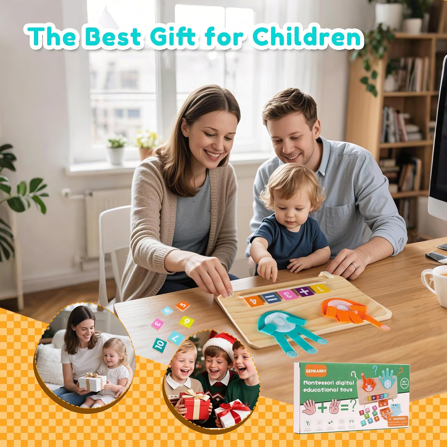 Thumbnail 6 de GEMKARRY Montessori Number Blocks and Maths Cards for 3–6