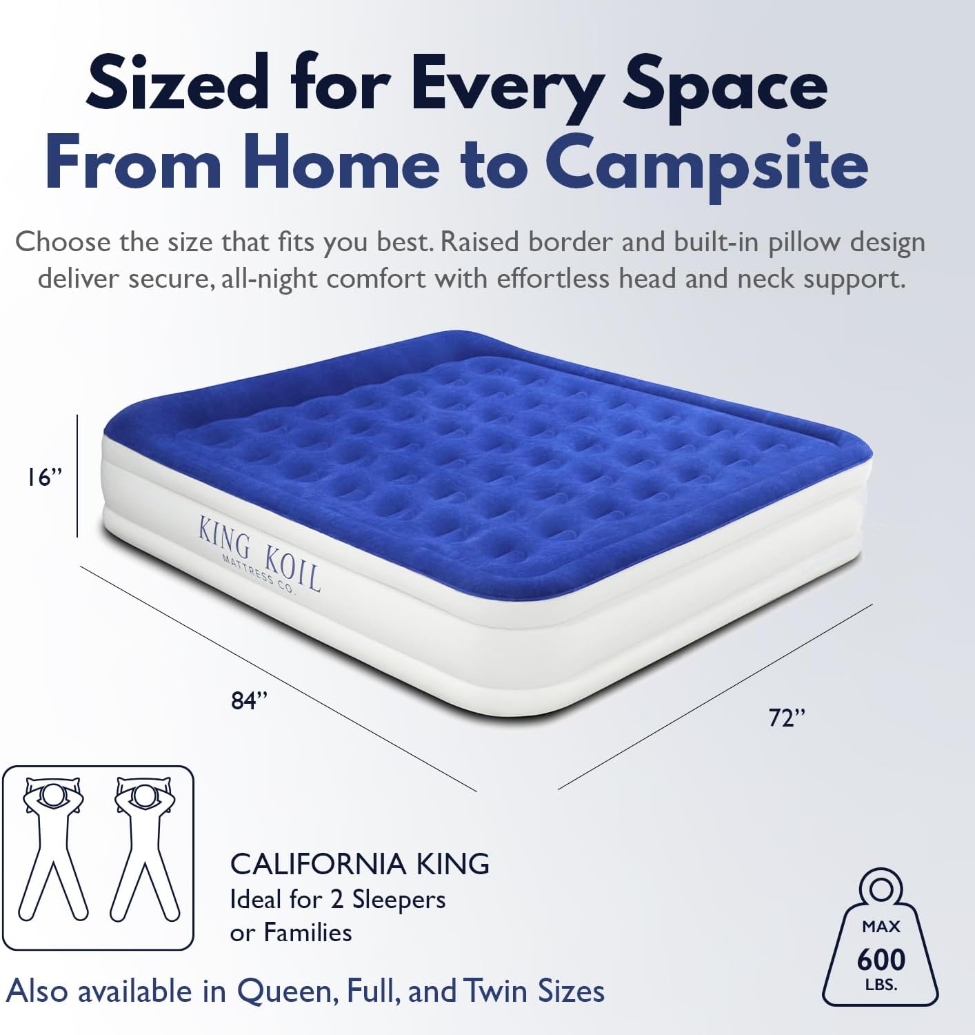 Thumbnail 1 de King Koil Luxury Cal King Air Mattress