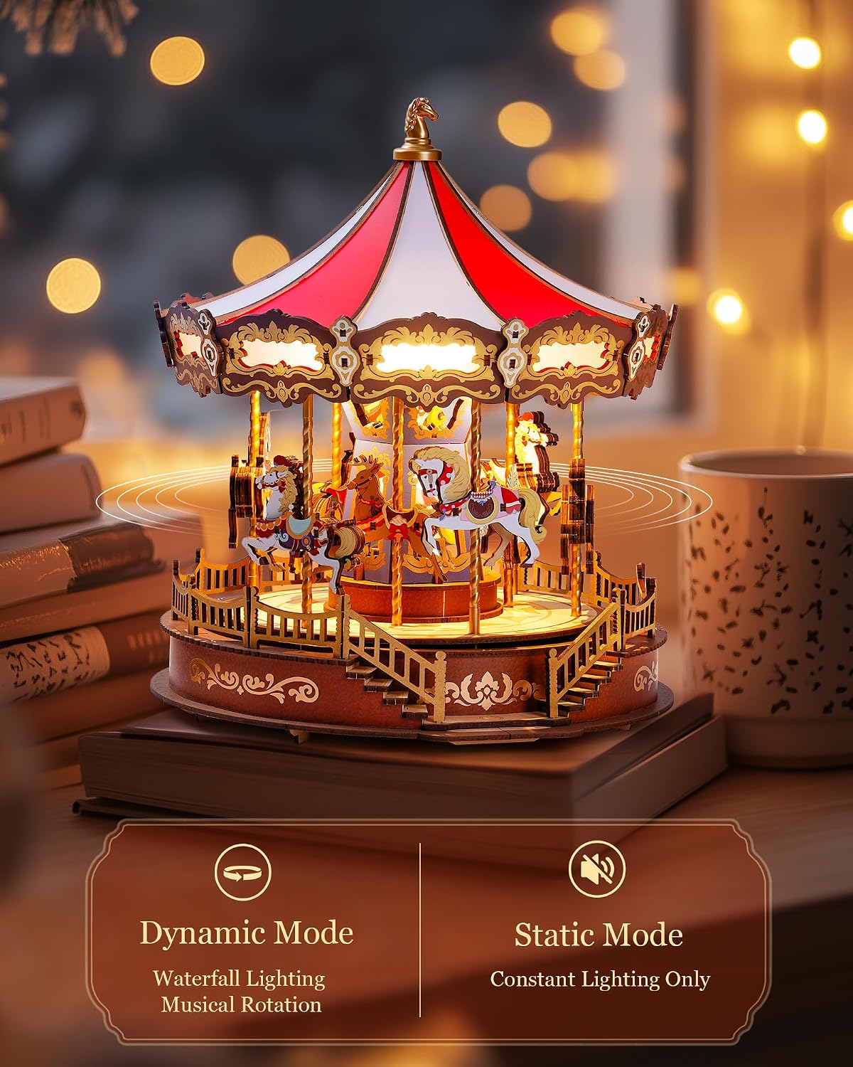 Thumbnail 4 de Rolife Puzzle 3D Carrousel Boîte à Musique