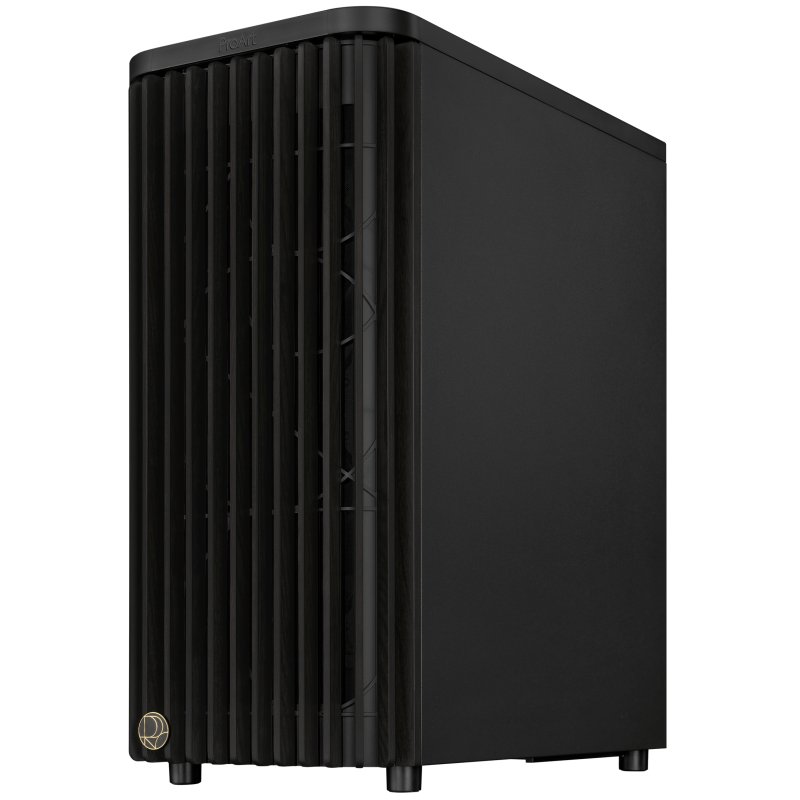 Detalle 2 de ASUS ProArt PA401 Wood Edition: Torre ATX USB‑C Negra con frontal de madera FSC