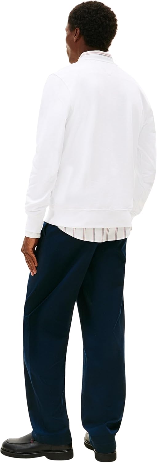 Detalle de Tommy Hilfiger Brand Love Sweatshirt Mw0mw41428: felpa unisex, autentica e sostenibile