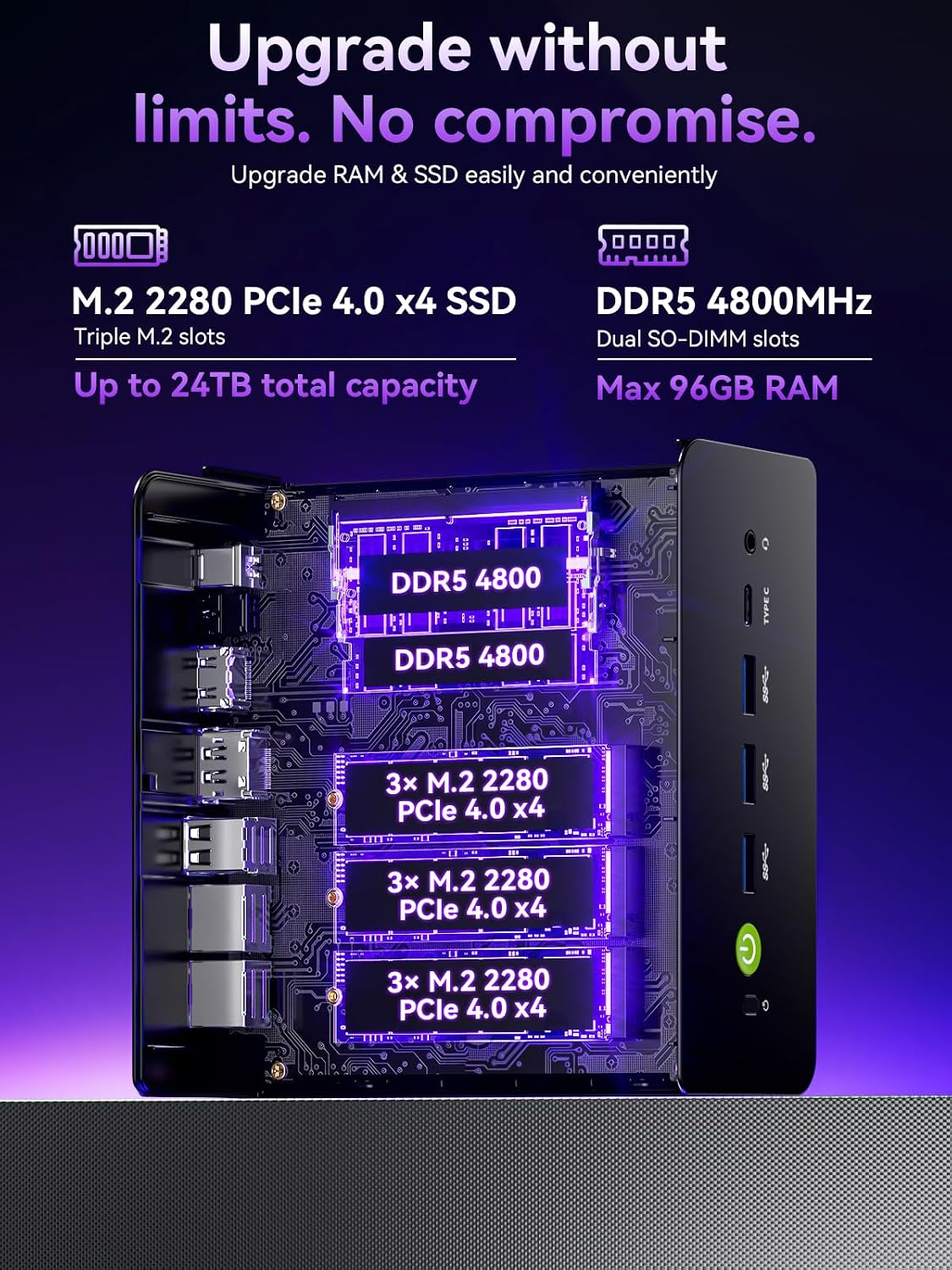 Thumbnail 6 de GMKtec K15 AI Mini PC: Ultra-Efficient Performance for Multi-Display Tasks