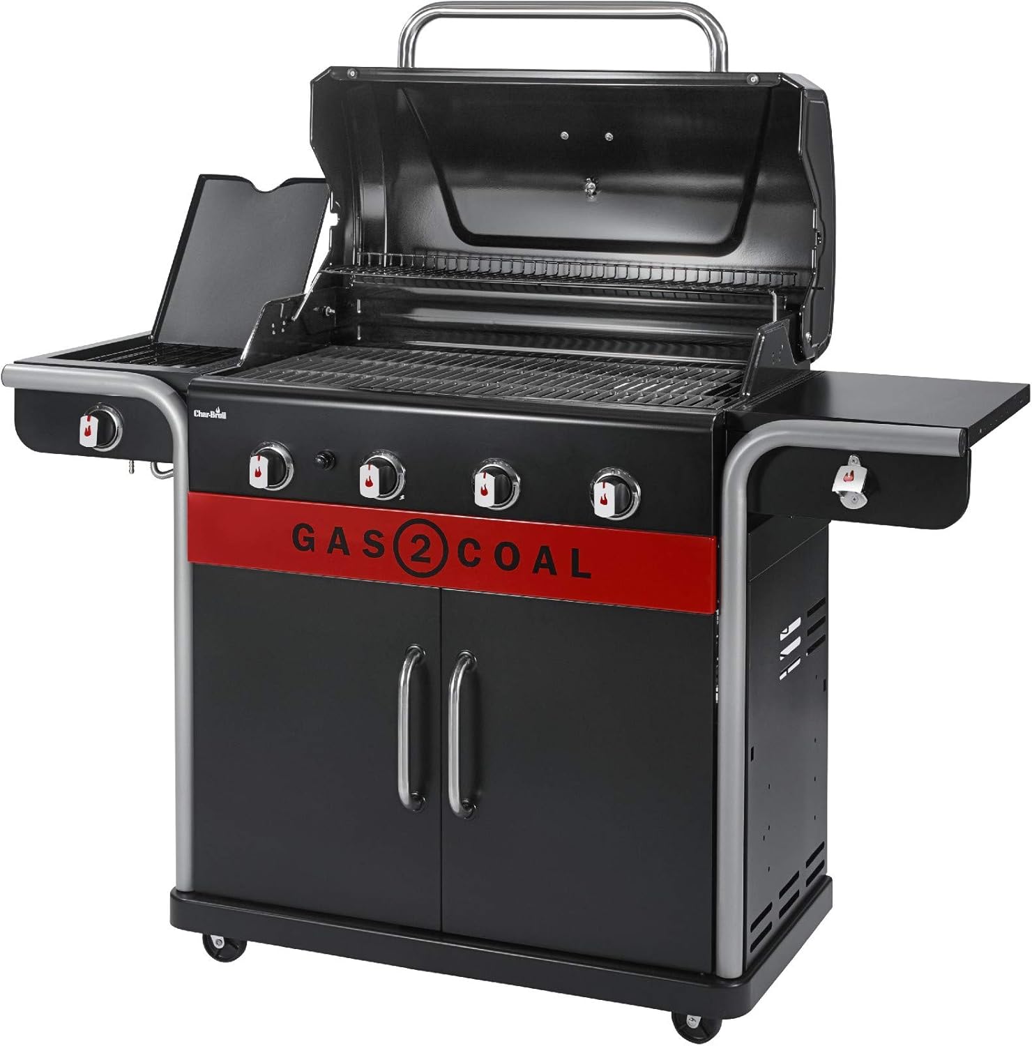 Thumbnail 6 de Char-Broil Gas2Coal 2.0 440 🔥 Barbacoa híbrida de 4 quemadores