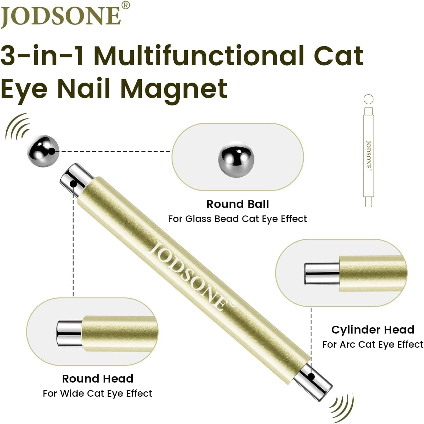 Detalle 2 de JODSONE 3-in-1 Cat Eye Magnet 8mm ๐