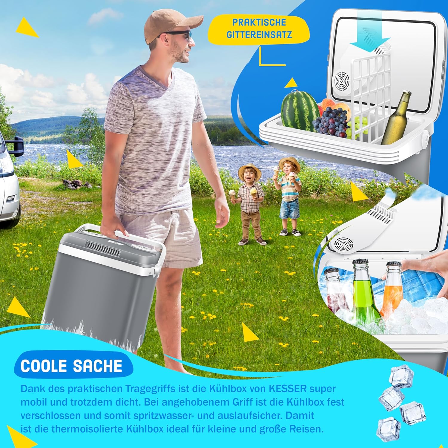 Thumbnail 2 de KESSER Kühlbox Thermobox 32Liter