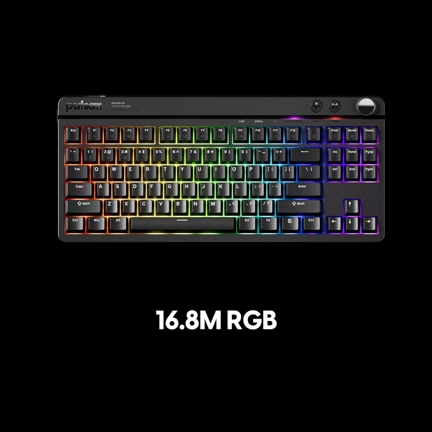 Thumbnail 4 de Pulsar Gaming Gears XBOARD MS – clavier mécanique gamer à hot-swap (montage sur joint TKL) avec balayage 35K et sondage 8K