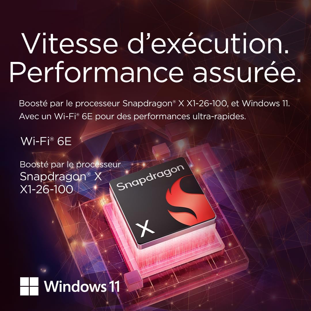 Thumbnail 1 de Lenovo IdeaPad Slim 3 15Q8X10 : portable 15,3'' WUXGA, 16 Go RAM, 512 Go SSD, Snapdragon et Windows 11 Home